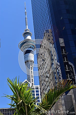 Sky Tower Auckland city Editorial Stock Photo