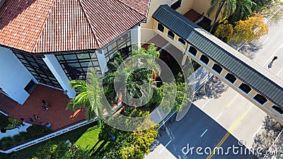 Sky walk - Broward center for the performing arts Stock Photo