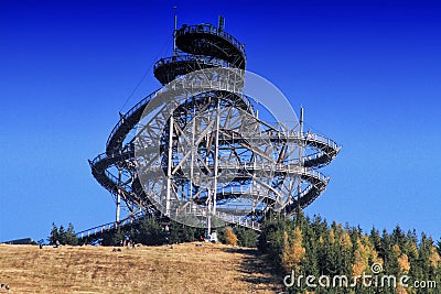 The Sky Walk in Dolni Morava Editorial Stock Photo