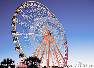 Myrtle Beach Ferris Wheel Stock Photo