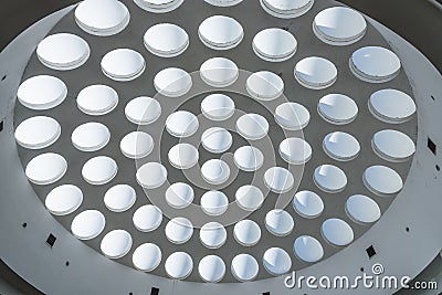 Skylight ceiling Hotel Habana Libre Havana Editorial Stock Photo