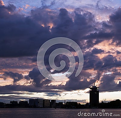 Skyline Amsterdam Stock Photo