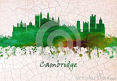 Cambridge England Skyline Stock Photo