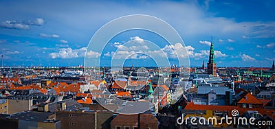 Skyline of Copenhagen. Stock Photo