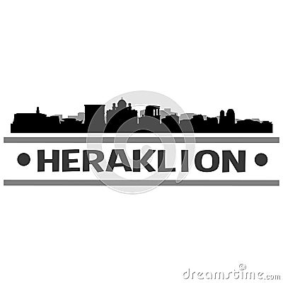 Heraklion City Icon Vector Art Design Vector Illustration