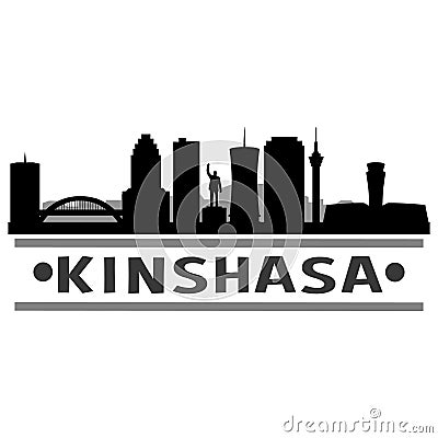 Kinshasa city Icon Vector Art Design Skyline Vector Illustration