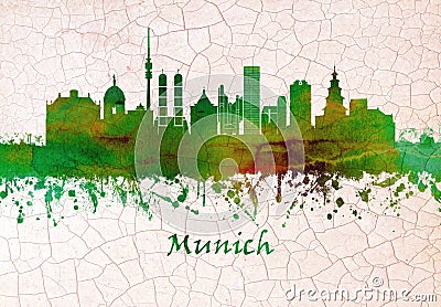 Munich Germany skyline Stock Photo