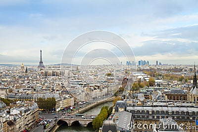 Skyline of Paris Stock Photo