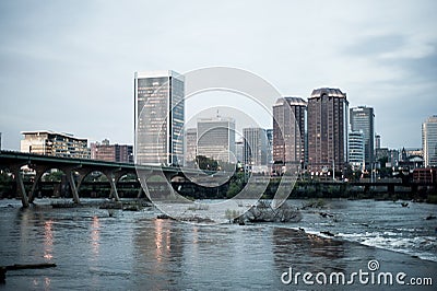 Skyline of Richmond VA Editorial Stock Photo