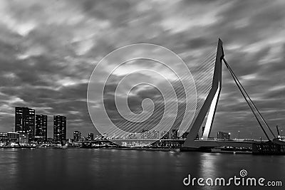 Skyline Rotterdam Editorial Stock Photo