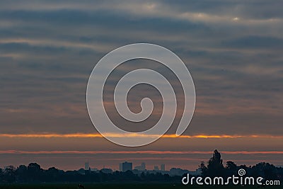 The skyline of Rotterdam Stock Photo