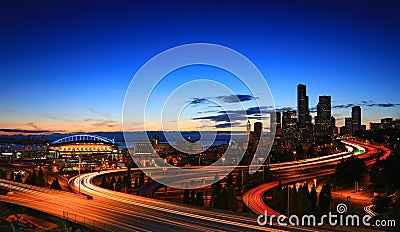 Skyline Seattle Editorial Stock Photo