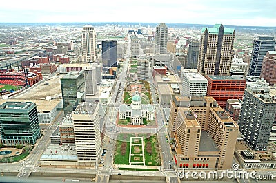 Skyline of St. Louis Stock Photo