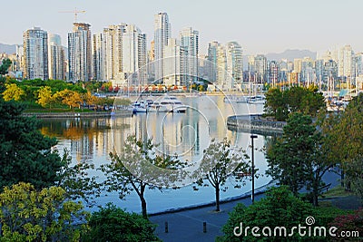 Skyline of Vancouver Stock Photo