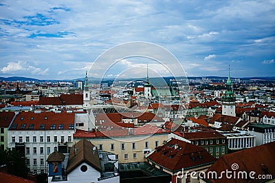 Czech Republic - Moravia - Znojmo skyline 1 Stock Photo