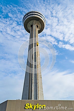 Skylon Tower at Niagara Falls, Ontario Editorial Stock Photo