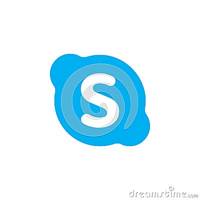 Skype colored icon. Element of Social Media Logos illustration icon. Signs and symbols can be used for web, logo, mobile app, UI, Vector Illustration