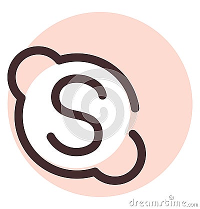 Skype icon, icon Vector Illustration