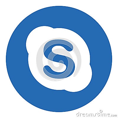 Skype logo icon Vector Illustration
