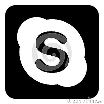 Skype logo icon Vector Illustration