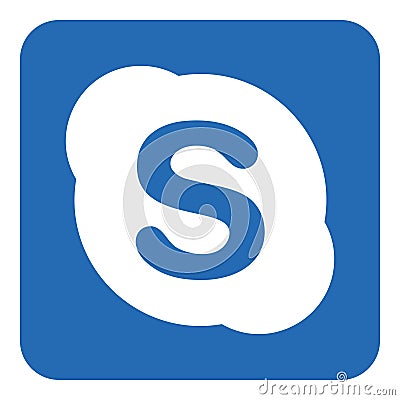 Skype logo icon Vector Illustration