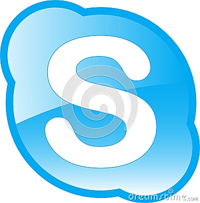Skype logo icon Editorial Stock Photo