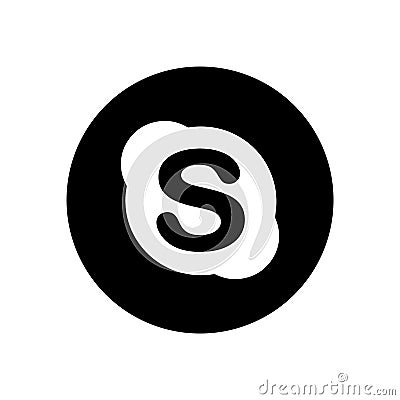 Skype Logo Vector Editorial Stock Photo