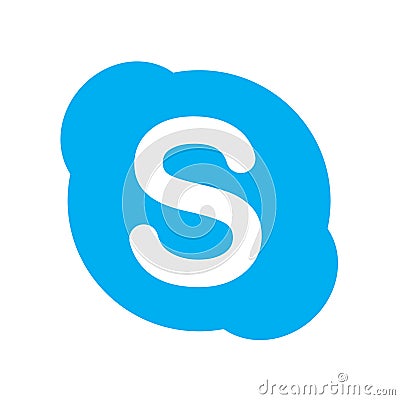 Skype logotype vector Editorial Stock Photo