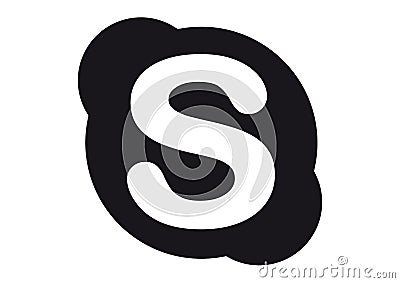 Skype Social Media Logo Editorial Stock Photo