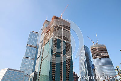 Skyscraper develop Stock Photo