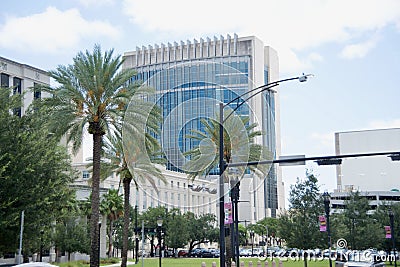 Skyscraper in Downtown Jacksonville, Florida Editorial Stock Photo