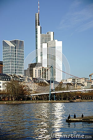 Skyscraper Frankfurt Editorial Stock Photo