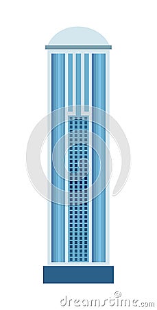 Skyscraper icon isolated on white background Vector Illustration
