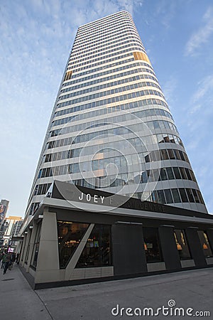 Skyscraper Joey Eaton Centre. Toronto, Canada. Editorial Stock Photo