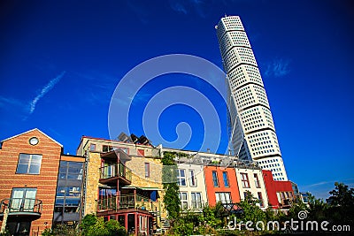 Skyscraper in Malmo,Sweden Editorial Stock Photo