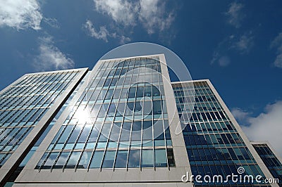 Skyscraper office windows Stock Photo
