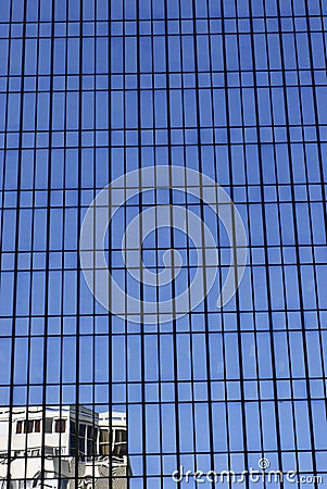 Skyscraper reflection Stock Photo