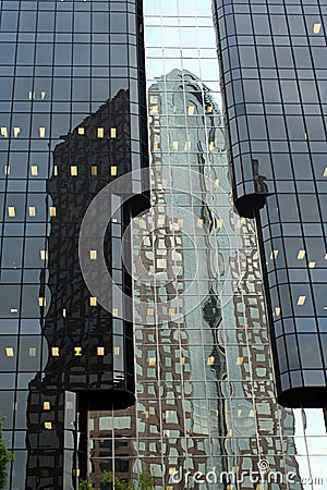 Skyscraper Reflection Stock Photo