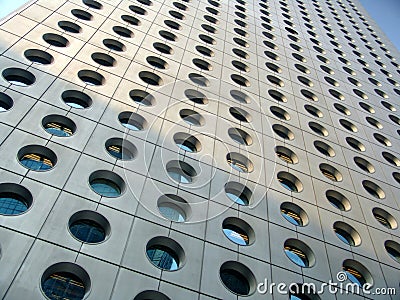 Skyscraper with round windows Stock Photo