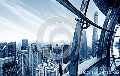 Skyscraper in Shanghai, China Stock Photo