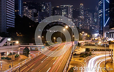 Skyscraper with traffic light Stock Photo