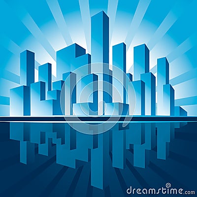 Skyscrapers Vector Illustration