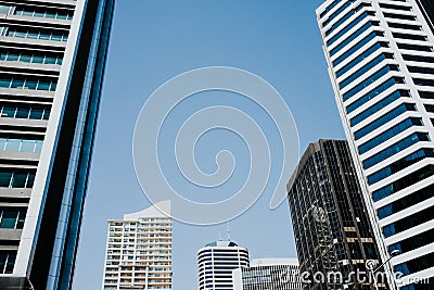 Skyscrapers in Auckland Stock Photo