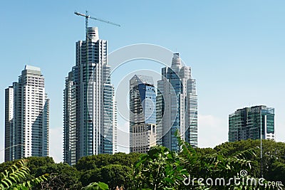 Skyscrapers in Buenos Aires Stock Photo