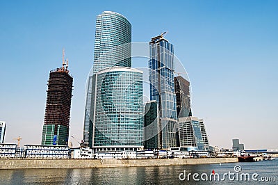 skyscrapers business centre Stock Photo