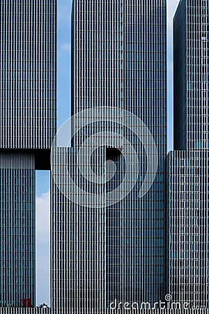 Skyscrapers in the city of Rotterdam Stock Photo