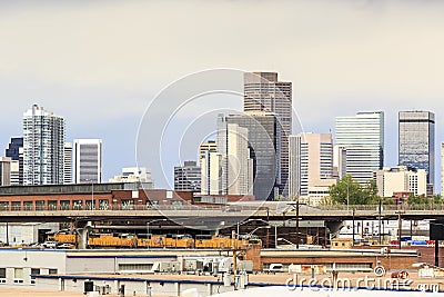 Skyscrapers in Denver downtown, Colorado Stock Photo