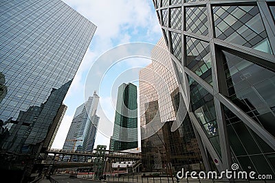 Skyscrapers in the district of La Defense Editorial Stock Photo