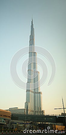 DUBAI, UAE - NOVEMBER 24 - Skyscrapers in Dubai in a summer day on November 24, 2015 Editorial Stock Photo