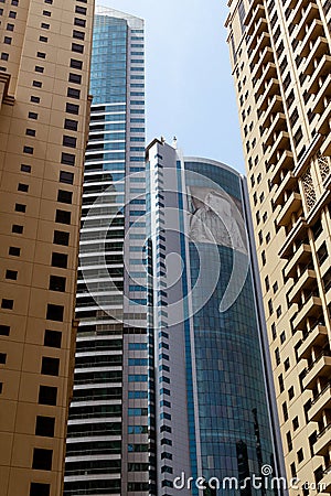 Skyscrapers from Dubai, UAE Editorial Stock Photo